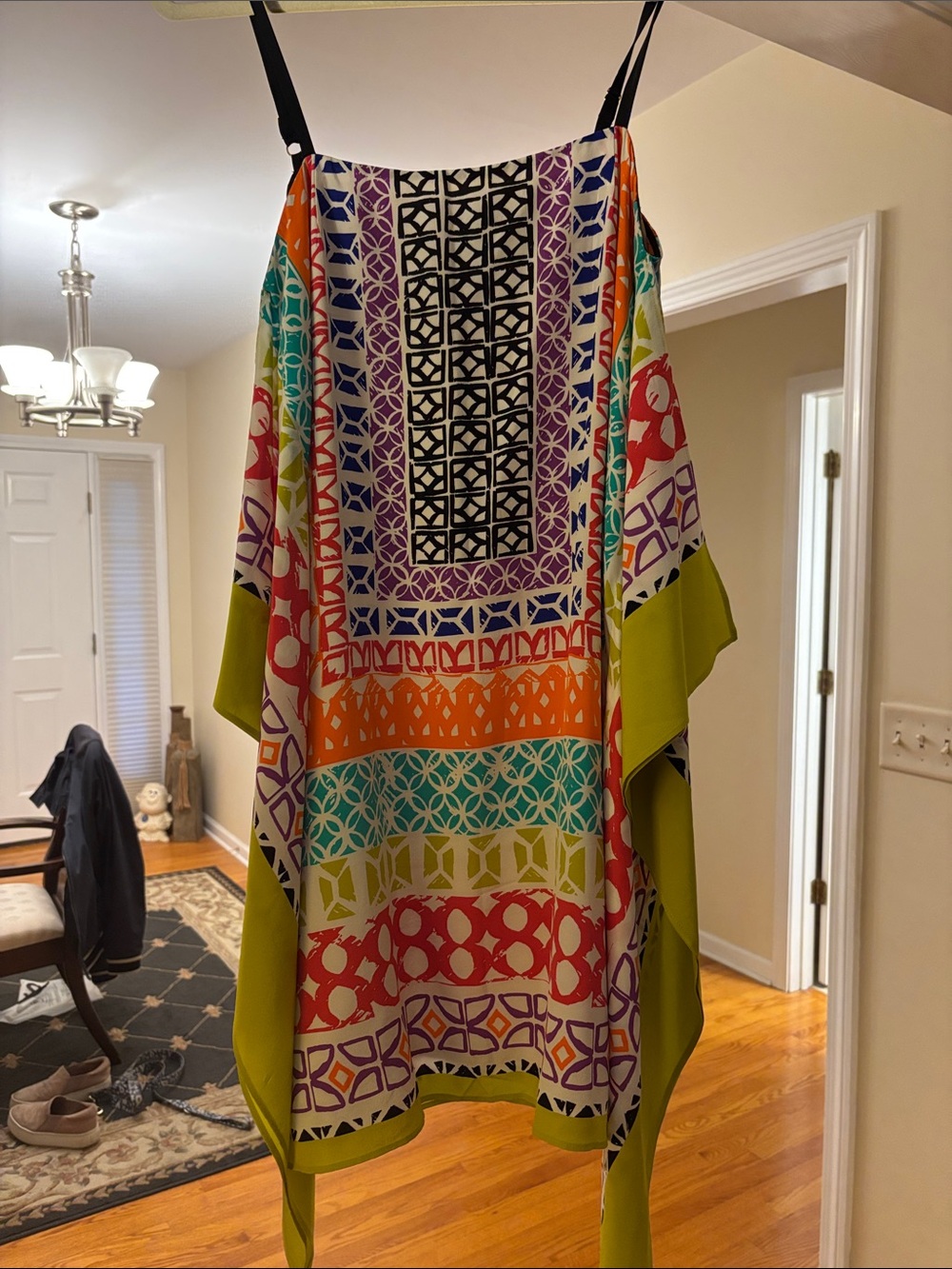 Trina Turk Theodore KaftanMulticolor Geometric Print Mini Dress
